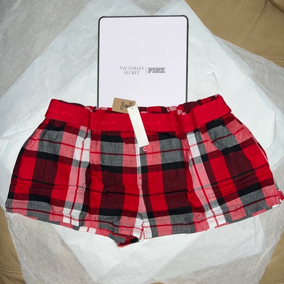 (L) Victoria’s Secret Plaid Flannel Pajama Shorts - Picture 2 of 13